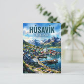 Húsavík IJsland Briefkaart (Staand voorkant)
