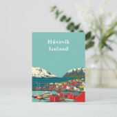Húsavík, IJslandse kunststad Briefkaart (Staand voorkant)