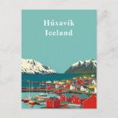 Húsavík, IJslandse kunststad Briefkaart (Voorkant)