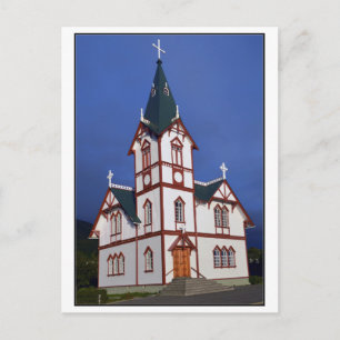 Husavik Lutheran Church, IJsland. Briefkaart