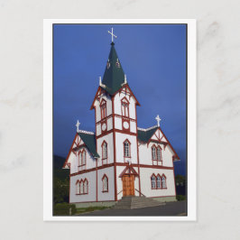 Husavik Lutheran Church, IJsland. Briefkaart