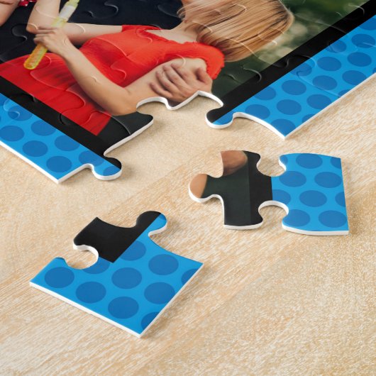 Husband 12 Foto Collage Comic Book Fun Blue Legpuzzel (Zijkant)