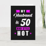 Husband 50 Birthday Gift Kaart<br><div class="desc">Geestelijke cadeau voor 50ste verjaardag</div>