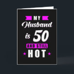 Husband 50 Birthday Gift Kaart<br><div class="desc">Geestelijke cadeau voor 50ste verjaardag</div>