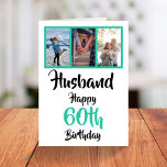 Husband 60th Birthday Modern Photo Collage Kaart<br><div class="desc">Maak een glimlach op een gezicht met deze gepersonaliseerde 60ste verjaardag moderne fotocollage kaart voor je man. - Klik gewoon om dit ontwerp te personaliseren 🔥 Mijn beloften - Dit ontwerp is uniek en is ontworpen met u in het achterhoofd 🙏 Bedankt voor het ondersteunen van mijn kleine bedrijf -...</div>