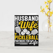 Husband &amp; Wife Valentines Day Couple Ckleball  Kaart (Gele Bloem)