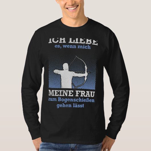 Husband Archer Dad Archery Mannen T-shirt (Voorkant)
