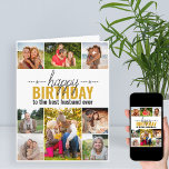 Husband Birthday 8 Foto Collage Persoonlijke Kaart<br><div class="desc">Een persoonlijke Birthday-kaart die u voor iedereen kunt aanpassen. Het fotomalplaatje is klaar voor u om 8 van uw favoriete foto's toe te voegen en de tekst binnen en uit te personaliseren. Op de voorkant staat "gelukkige verjaardag voor de beste man ooit" en je zou dit kunnen aanpassen aan de...</div>