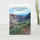 Husband Birthday Big Horn Mountains Wyoming Kaart (Voorkant)