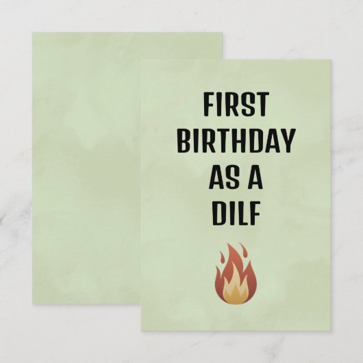 Husband Birthday Card, Fiancé Birthday Card, Bedankkaart (Voorkant / Achterkant)