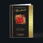 Husband Birthday Card - Happy Birthday Husband Kaart<br><div class="desc">Husband Birthday Card - Happy Birthday Husband</div>