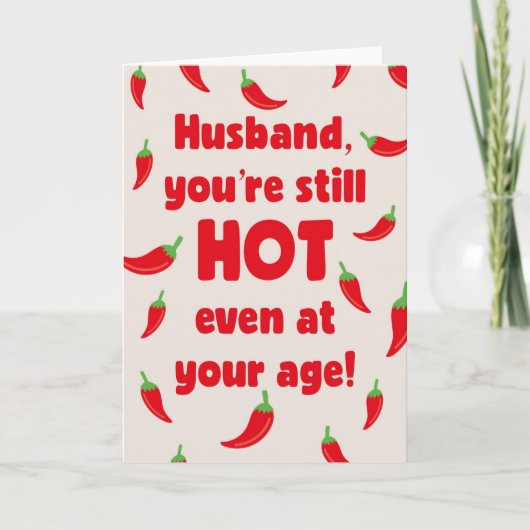 Husband Birthday Card Kaart (Voorkant)