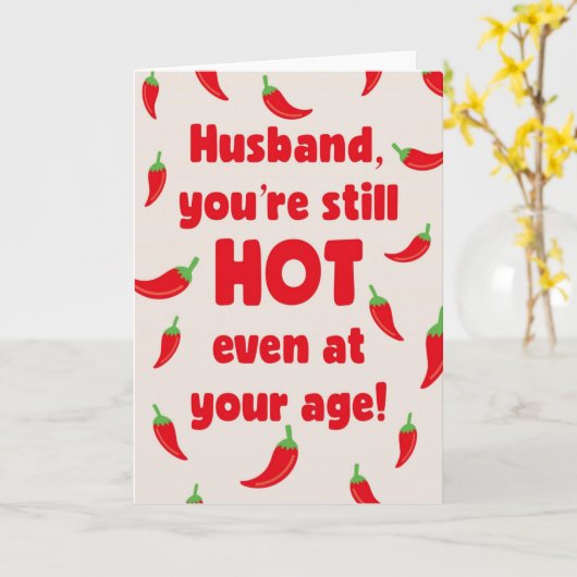 Husband Birthday Card Kaart (Gele Bloem)