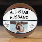 Husband Birthday Foto gepersonaliseerd Basketbal