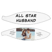 Husband Birthday Foto gepersonaliseerd Basketbal (Panelen)