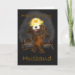 Husband Birthday-kaart - steenkool minerkat Kaart<br><div class="desc">Husband Birthday-kaart - steenkool minerkat</div>