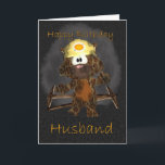 Husband Birthday-kaart - steenkool minerkat Kaart<br><div class="desc">Husband Birthday-kaart - steenkool minerkat</div>