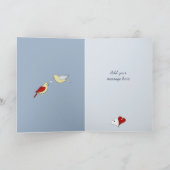 Husband blue Wedding Anniversary Kaart (Binnen)