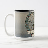 Husband Christmas Mug – Personalized Reindeer Tweekleurige Koffiemok (Links)