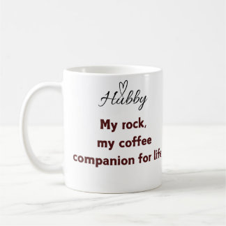 Husband Coffee Mok – Mijn Rots, Mijn Koffiegezelsc