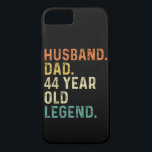 Husband dad 44 jaar oude legende 44e verjaardag ma 	iPhone 8/7 hoesje<br><div class="desc">Husband dad legende 44-jarige verjaardagsuitrusting voor vader van de kinder kleindochtervrouw van kleinkinderen.</div>