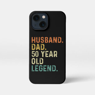 Husband dad 50 jaar oude legende 50e verjaardag ma iPhone 13 mini hoesje
