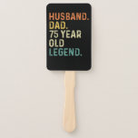 Husband dad 75 Year old legend 75th birthday retro Handwaaier<br><div class="desc">Husband dad legend 75 Year old birthday outfits for dad from grandkidkids kids son daughter wife</div>