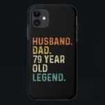 Husband dad 79 jaar oude legende 79e verjaardag re Case-Mate iPhone case<br><div class="desc">Husband dad legende 79-jarige verjaardagsuitrusting voor vader van kleinkinderen kinder zoon dochter vrouw.</div>