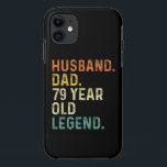 Husband dad 79 jaar oude legende 79e verjaardag re Case-Mate iPhone case<br><div class="desc">Husband dad legende 79-jarige verjaardagsuitrusting voor vader van kleinkinderen kinder zoon dochter vrouw.</div>
