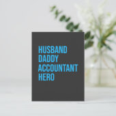 Husband Dad Accountant Uitnodiging Briefkaart (Staand voorkant)