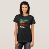 Husband Dad Banker Hero Finance Bookkeeper Cashi T-shirt (Voorkant volledig)