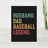 Husband Dad Baseball Legend sport Kaart (Voorkant)