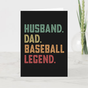 Husband Dad Baseball Legend sport Kaart
