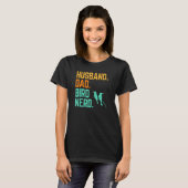 Husband Dad Bird Nerd die Birder Matching Cou kijk T-shirt (Voorkant volledig)