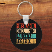 Husband Dad Dancer Legend Dancer Sleutelhanger (Voorkant)