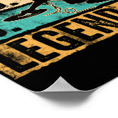 Husband Dad DJ Legend DJ Disk Jockey Music Player Poster (Hoek)