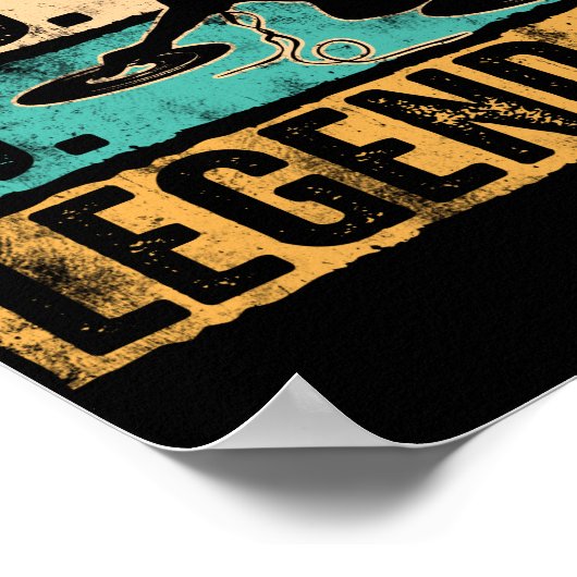 Husband Dad DJ Legend DJ Disk Jockey Music Player Poster (Hoek)