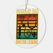 Husband Dad Doctor Legend Keramisch Ornament (Links)