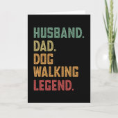 Husband Dad Dog Waling Legend dog Kaart (Voorkant)