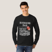 Husband Dad Fantasy Football Champion T-shirt (Voorkant volledig)