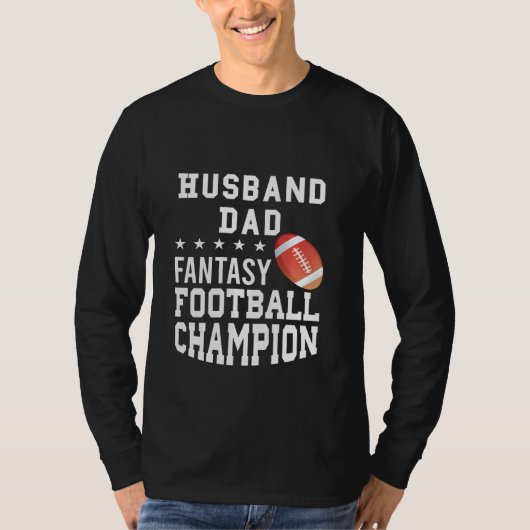 Husband Dad Fantasy Football Champion T-shirt (Voorkant)