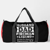 Husband Dad Fireman Legend Pride Plunjezak (Voorkant)