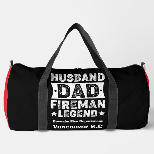 Husband Dad Fireman Legend Pride Plunjezak (Voorkant)