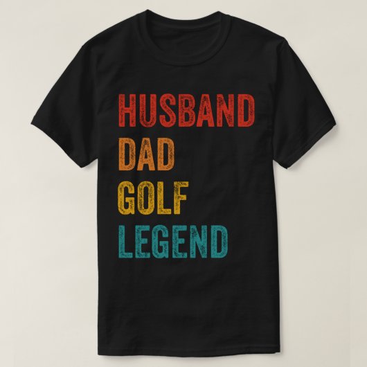 Husband Dad Golf Legend T-shirt (Design voorkant)