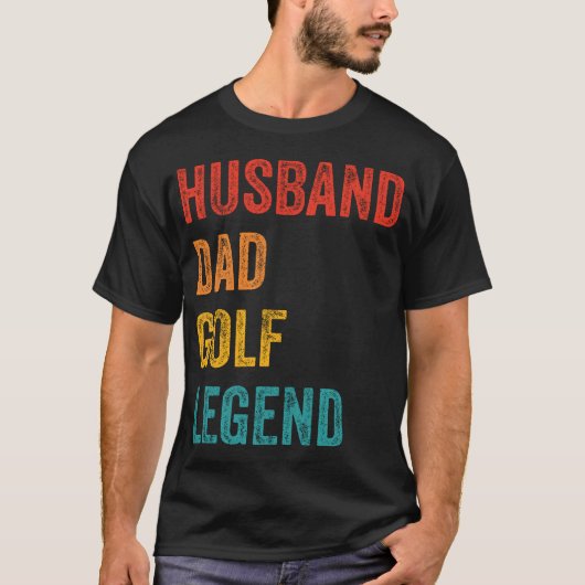 Husband Dad Golf Legend T-shirt (Voorkant)