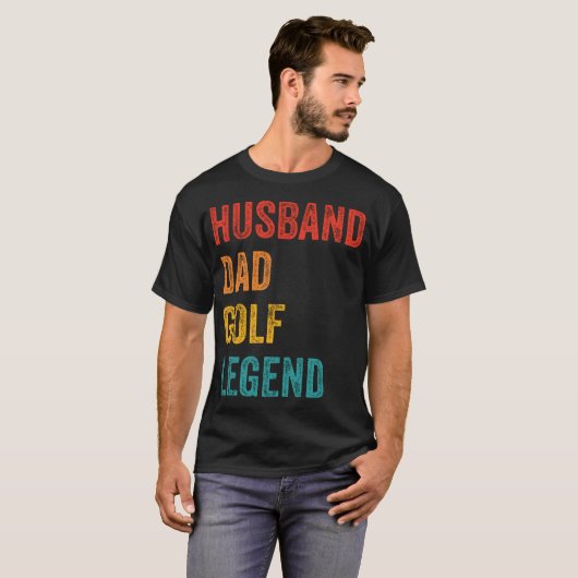 Husband Dad Golf Legend T-shirt (Voorkant volledig)