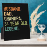 Husband dad grandpa 54 year old 54th birthday gift fotoplaat<br><div class="desc">Husband dad grandpa 54 year old men birthday outfits for dad grandpa</div>