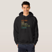 Husband dad grandpa 65 year old 65th birthday men hoodie (Voorkant volledig)
