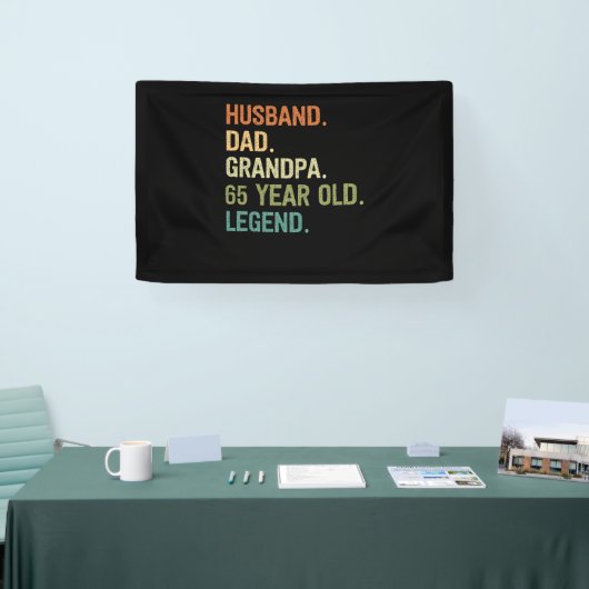 Husband dad grandpa 65 year old 65th birthday men spandoek (Beurs)