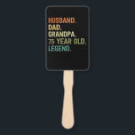 Husband dad grandpa 75 year old 75th birthday men handwaaier<br><div class="desc">Husband dad grandpa 75 year old men birthday outfits for dad and grandpa from grandkidkids kids son daughter wife</div>